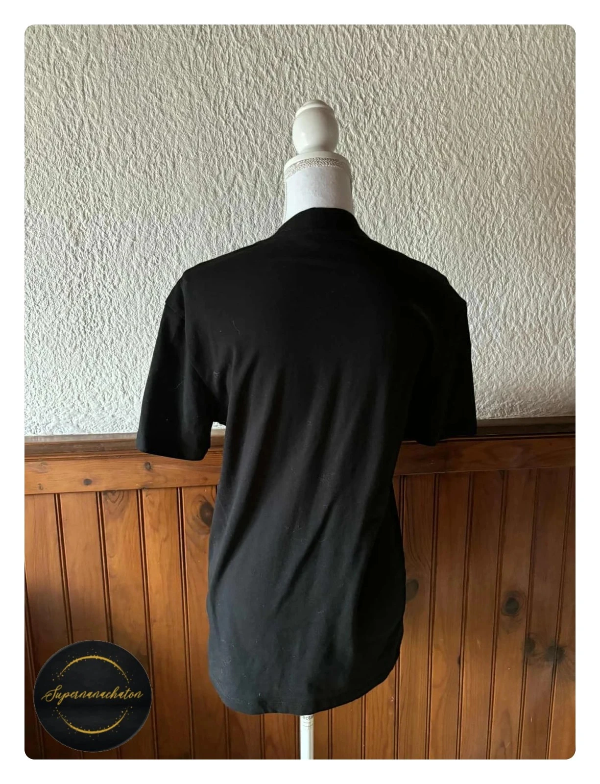 Camiseta negra con cuello alto / medio ASOS - Talla L / 40 – photo 2